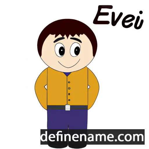 cartoon of the name Evsebi