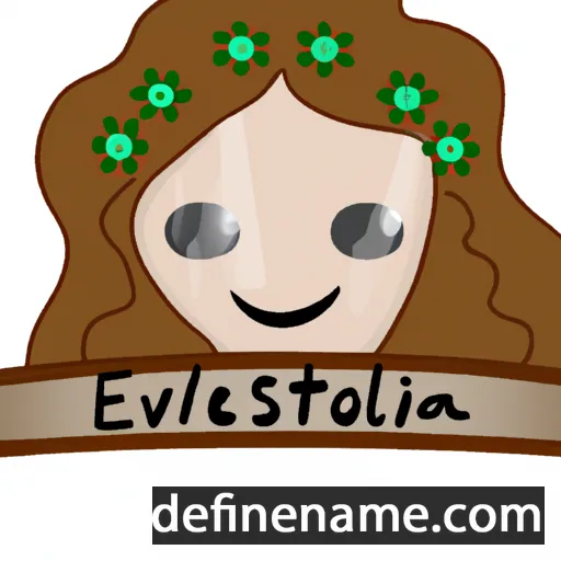 cartoon of the name Evstolia