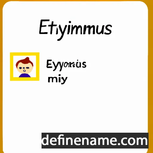 cartoon of the name Evthymios