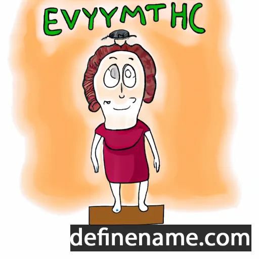 cartoon of the name Evtimiya