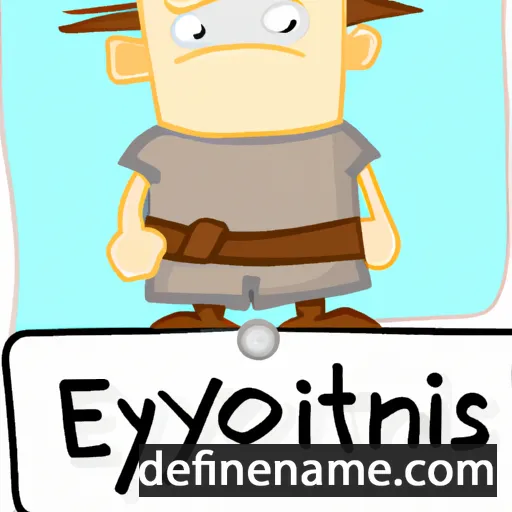 cartoon of the name Evtychios