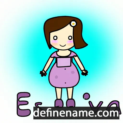 cartoon of the name Evuška