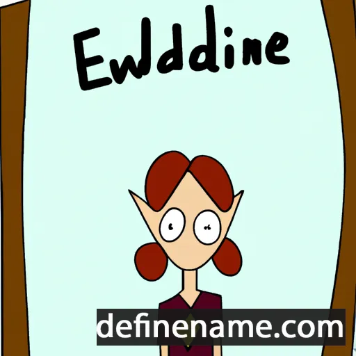 cartoon of the name Ewaldine