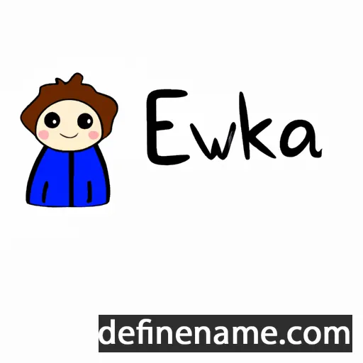 cartoon of the name Eweczka