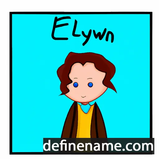 cartoon of the name Ewelyn