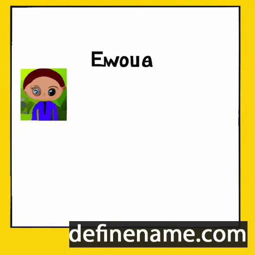 cartoon of the name Ewusia