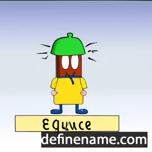 cartoon of the name Exaucé