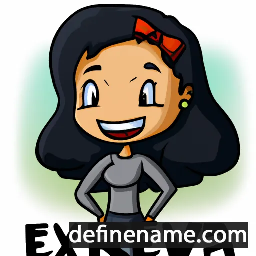 cartoon of the name Exaviera