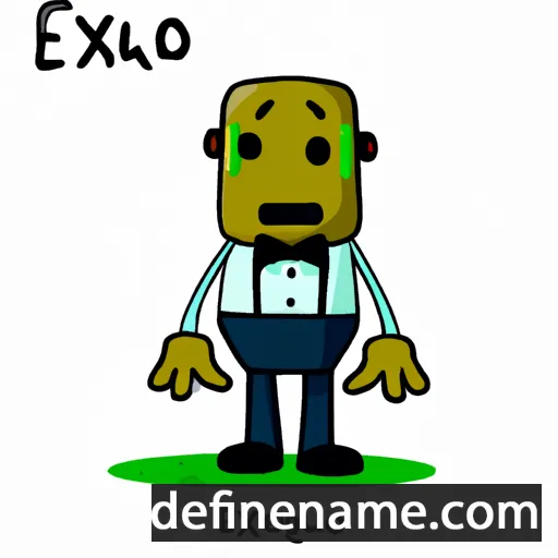 cartoon of the name Exiquio