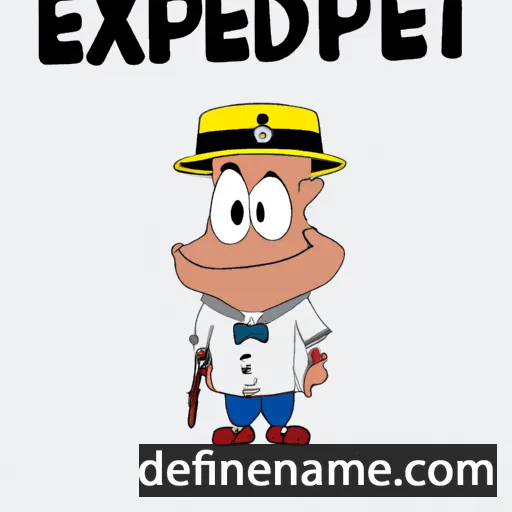 cartoon of the name Expédit