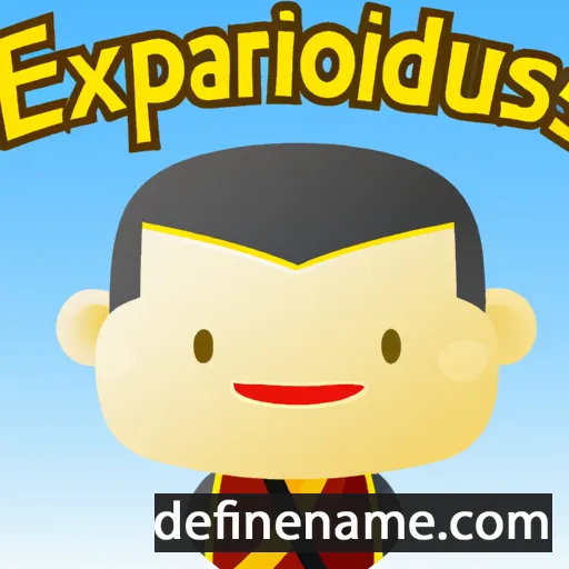 cartoon of the name Expeditus