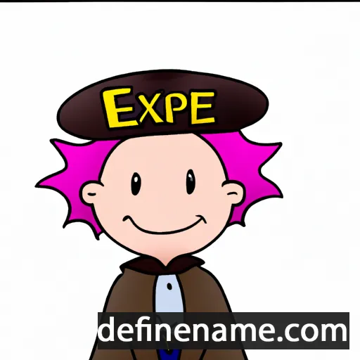 cartoon of the name Exupérie