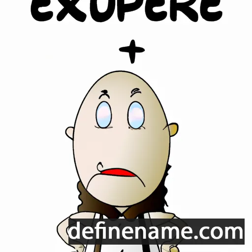 cartoon of the name Exupère