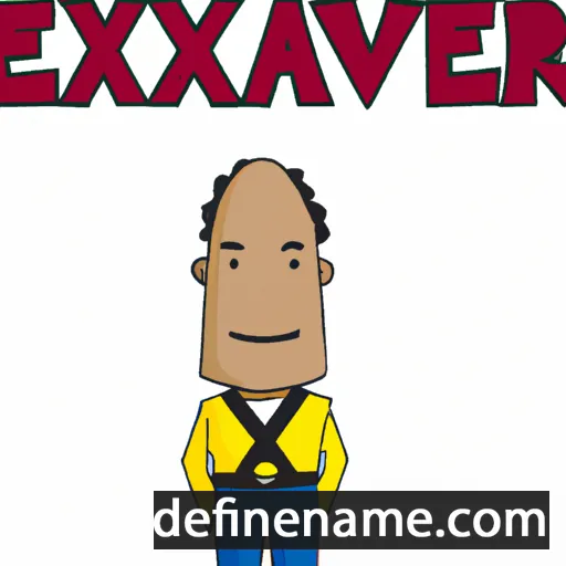 Exzavier cartoon