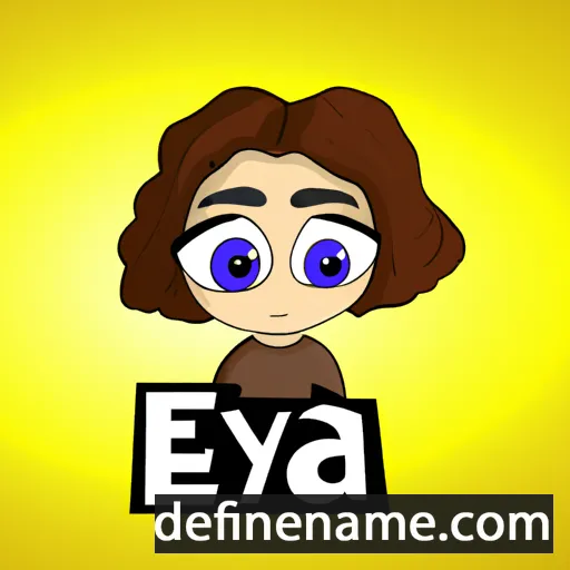 cartoon of the name Eyba