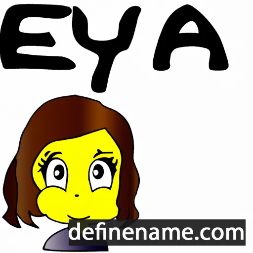 cartoon of the name Eyda