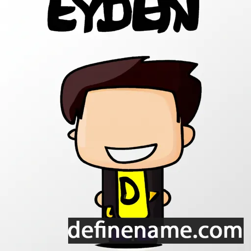 cartoon of the name Eyden