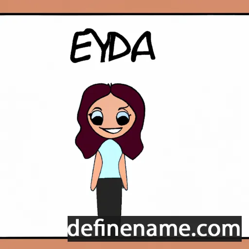 cartoon of the name Eydena