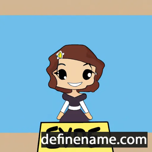 cartoon of the name Eydie