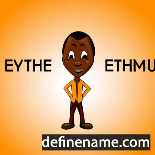 cartoon of the name Eyitemi