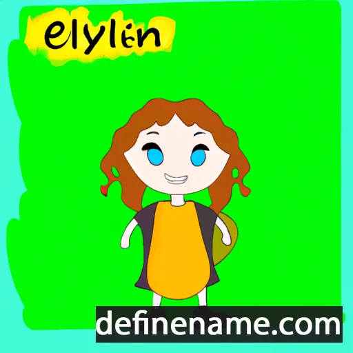 cartoon of the name Eyjalín