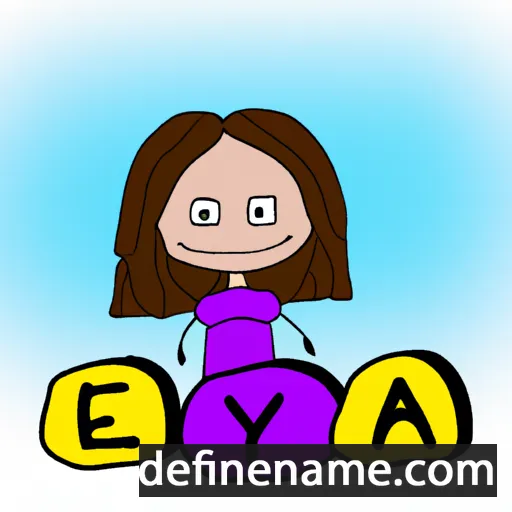 cartoon of the name Eyla