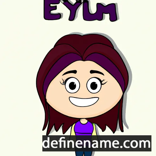 cartoon of the name Eylem