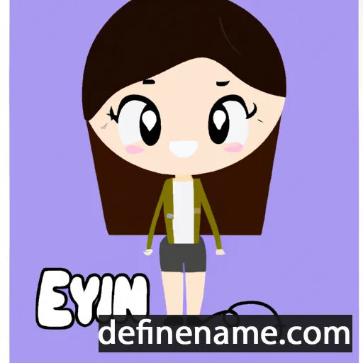 cartoon of the name Eylín