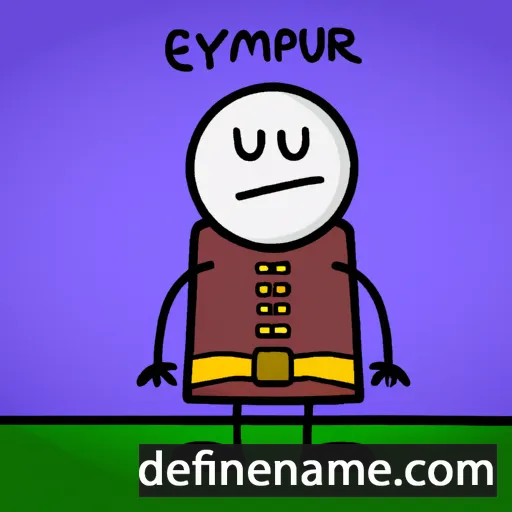 cartoon of the name Eymundr