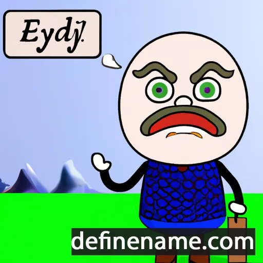 cartoon of the name Eyðálvur