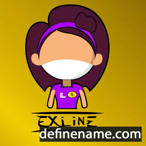 cartoon of the name Ezaline