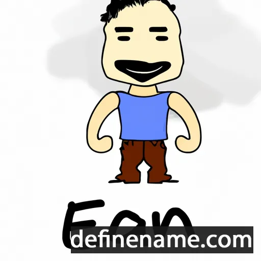 cartoon of the name Ezan