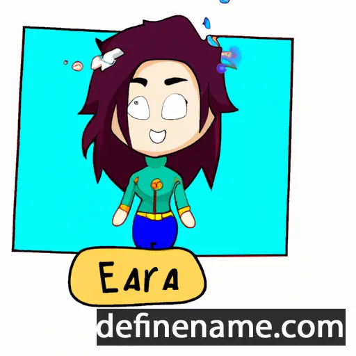 cartoon of the name Ezara