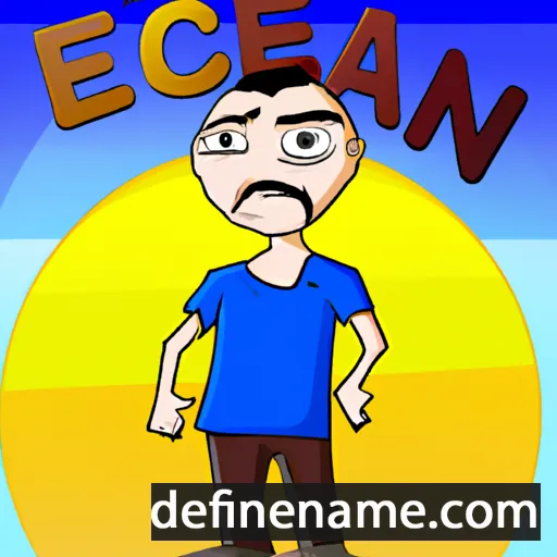 cartoon of the name Ezcan