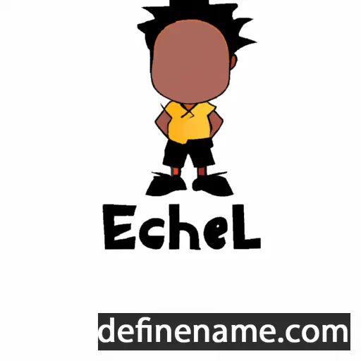 cartoon of the name Ezechiël