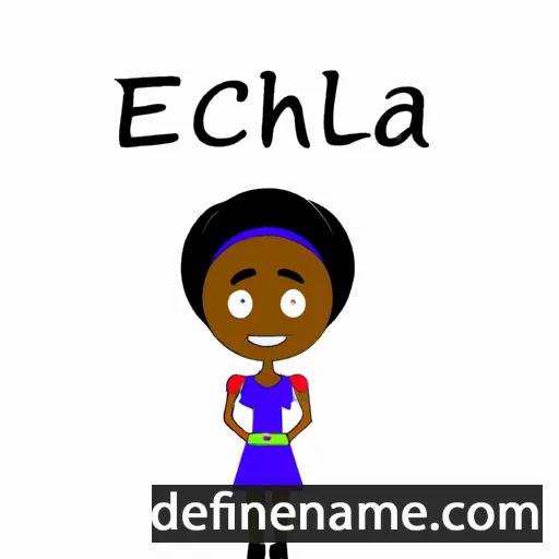 cartoon of the name Ezechiela