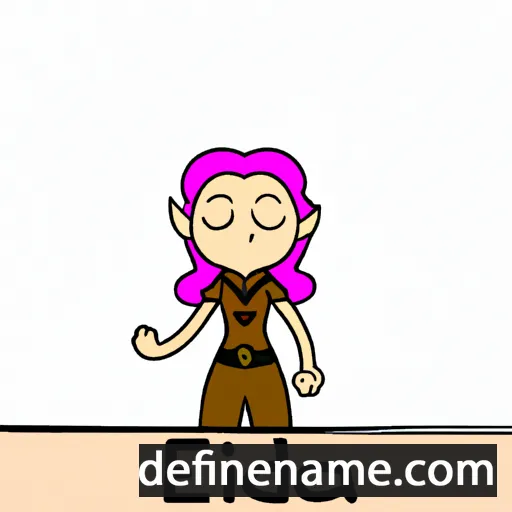 cartoon of the name Ezelda