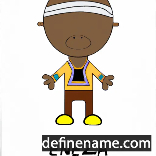 cartoon of the name Ezenwa