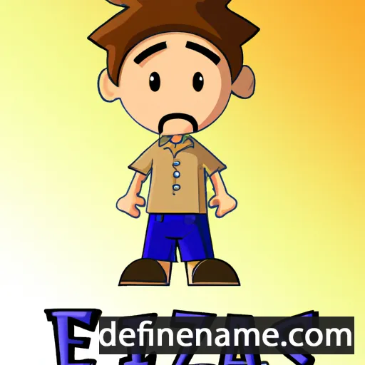 cartoon of the name Ezias