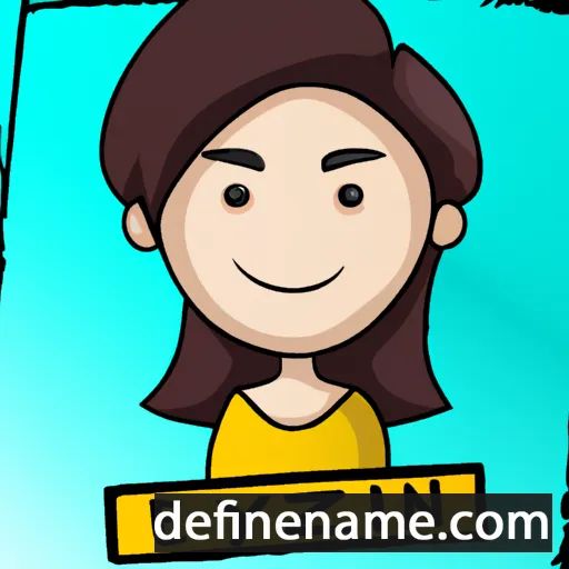 cartoon of the name Ezlyn