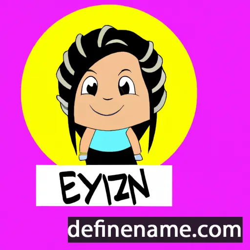 cartoon of the name Ezlynn