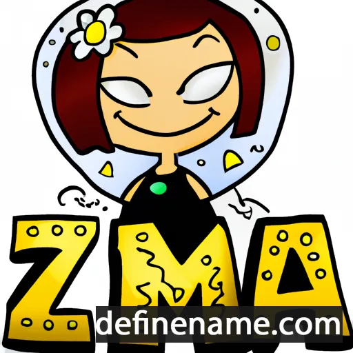 cartoon of the name Ezmia