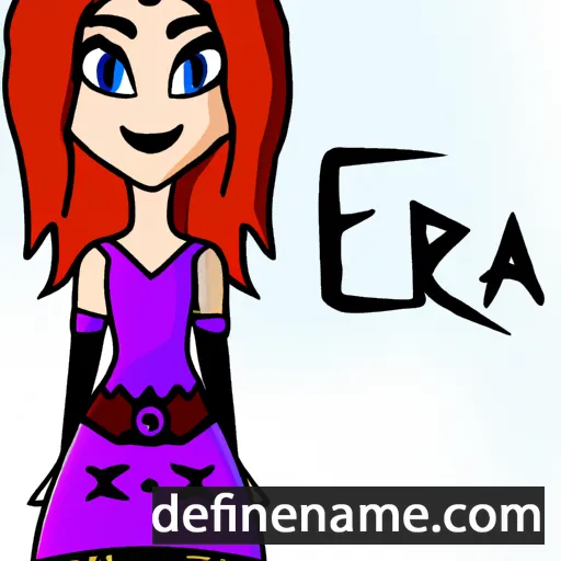 cartoon of the name Ezora