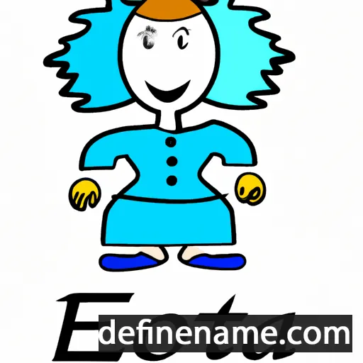 cartoon of the name Ezota