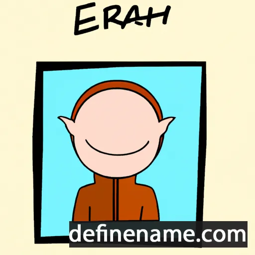 cartoon of the name Ezrah