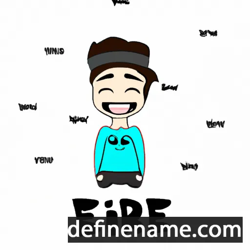 cartoon of the name Ezrie