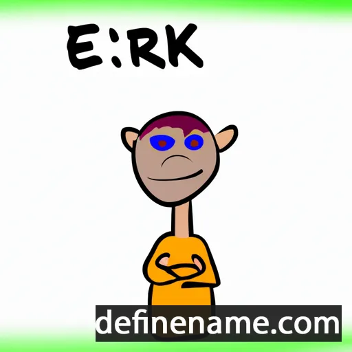 cartoon of the name Ezrikam