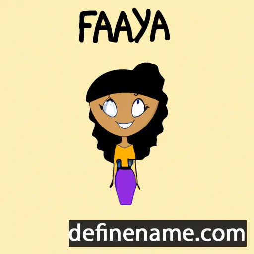 cartoon of the name Fäniya