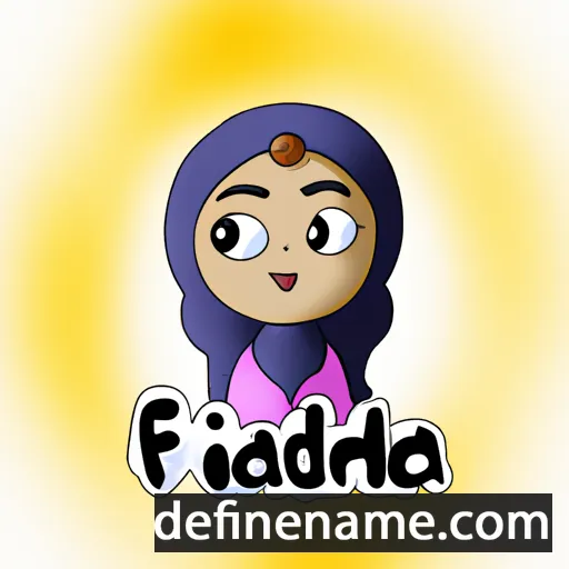 cartoon of the name Färidä