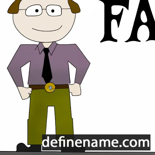 cartoon of the name Fâ